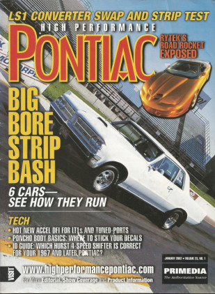 HIGH PERFORMANCE PONTIAC 2002 JAN - SCREAMING CHICKEN INSTALL, RYTEK, STEAM GP